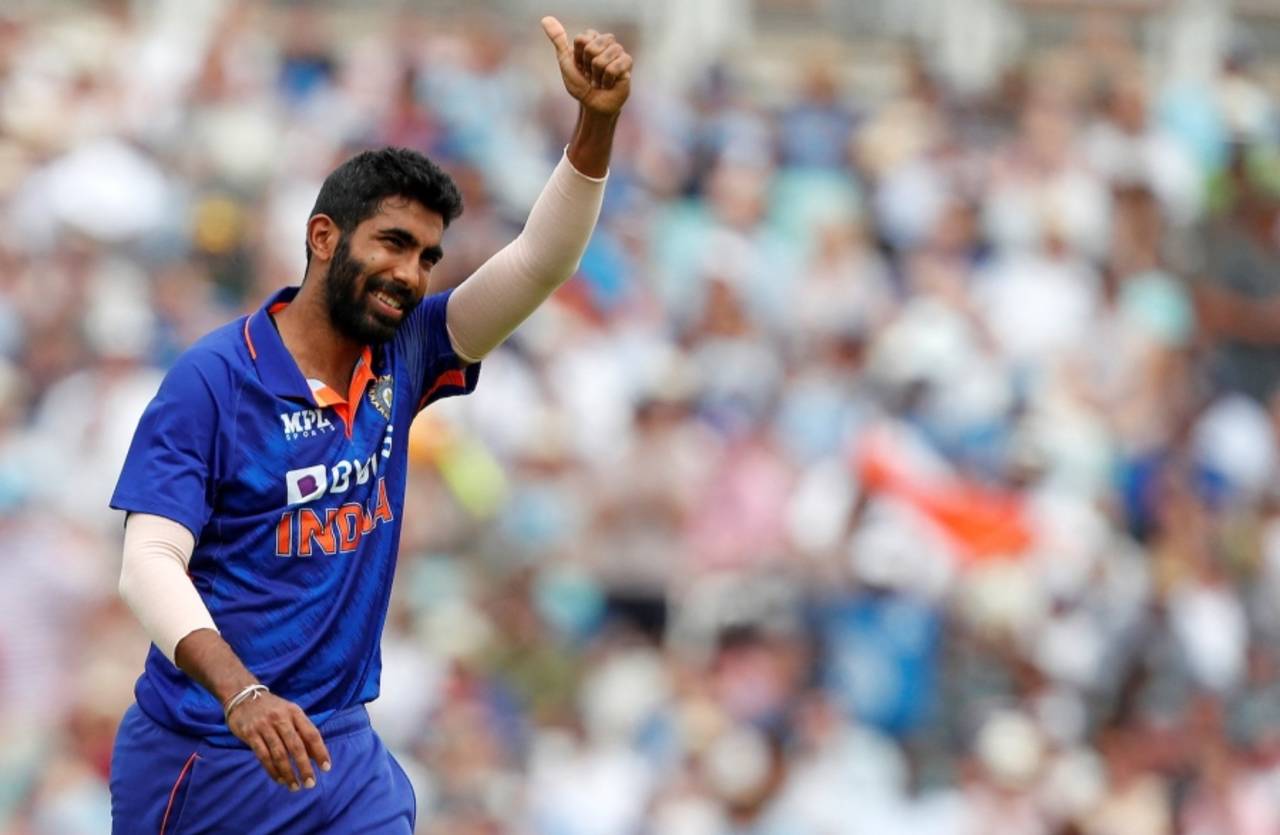 Jasprit Bumrah restricted England to their lowest total in men's ODIs against India&nbsp;&nbsp;&bull;&nbsp;&nbsp;AFP/Getty Images