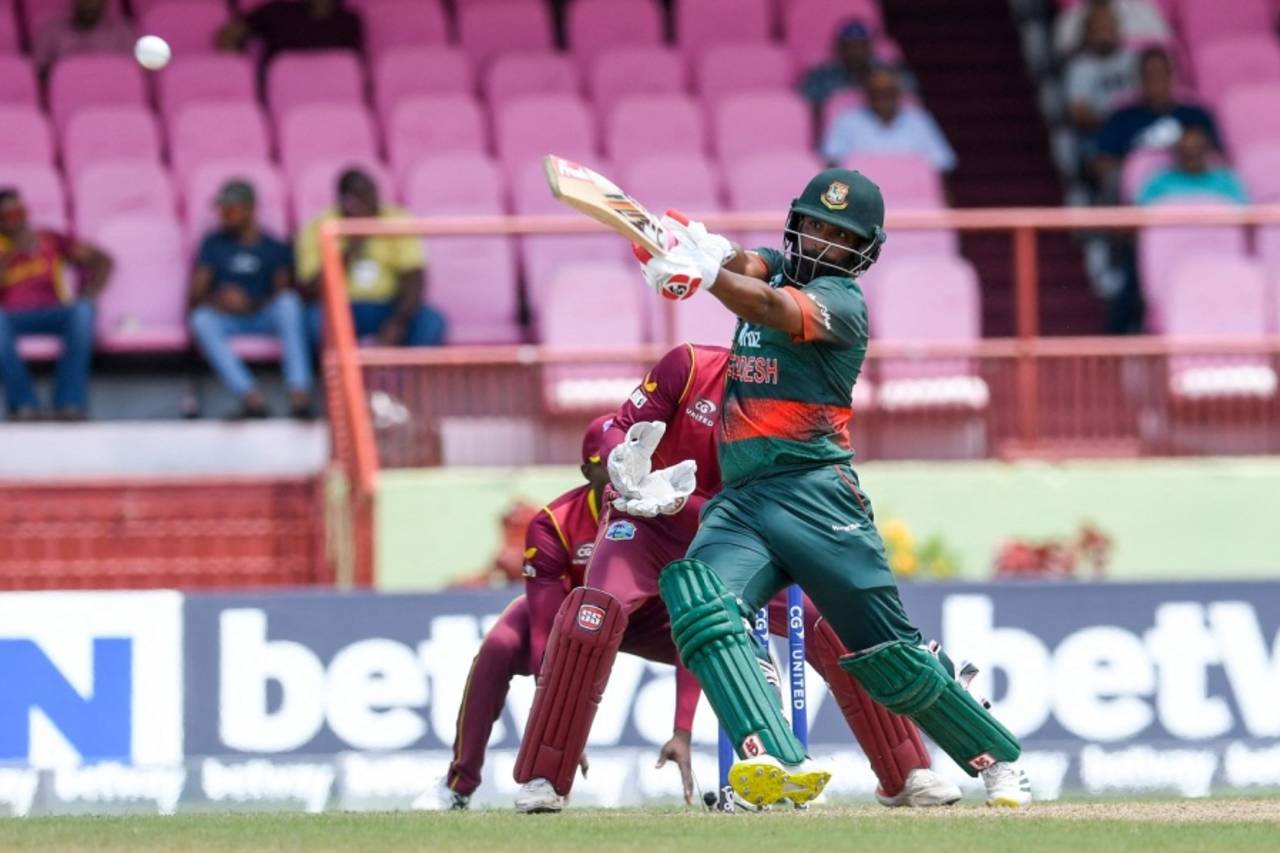 Tamim Iqbal scored an unbeaten 50 to help Bangladesh seal the series&nbsp;&nbsp;&bull;&nbsp;&nbsp;AFP via Getty Images