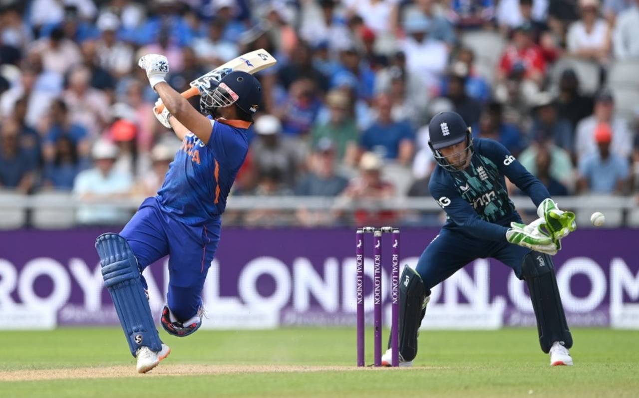 Rishabh Pant survived a costly stumping chance from Jos Buttler on 18&nbsp;&nbsp;&bull;&nbsp;&nbsp;Getty Images