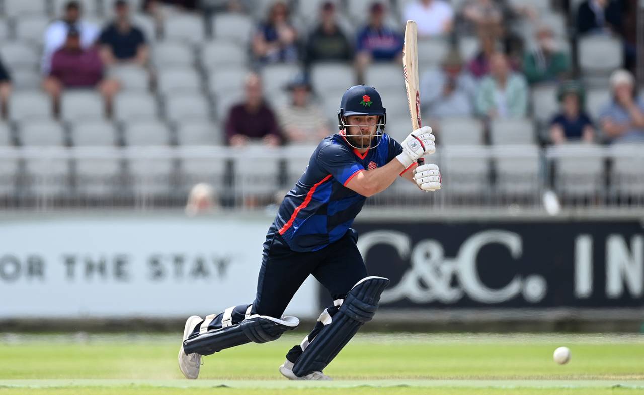 Steven Croft resurrected Lancashire with 87 not out, Lancashire vs Derbyshire, Old Trafford, Royal London Cup, August 7, 2022