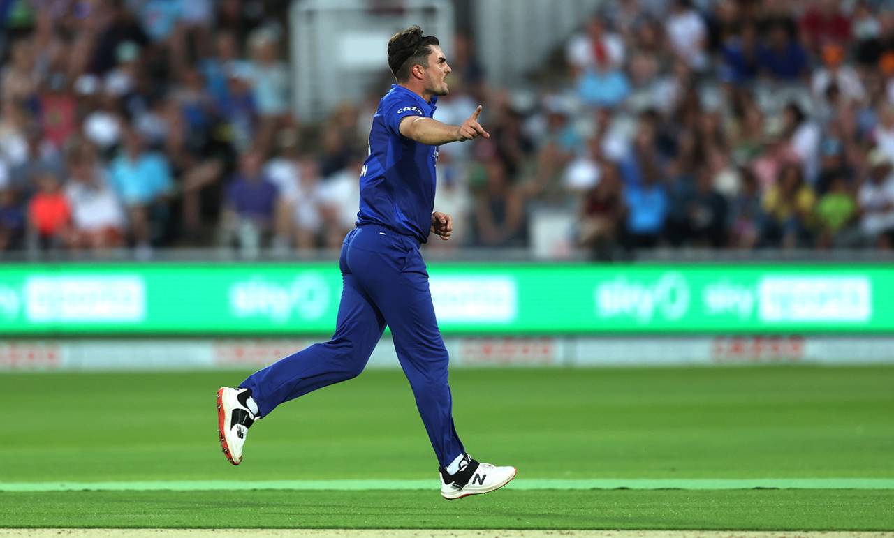 Jordan Thompson claimed a four-wicket haul&nbsp;&nbsp;&bull;&nbsp;&nbsp;ECB/Getty Images