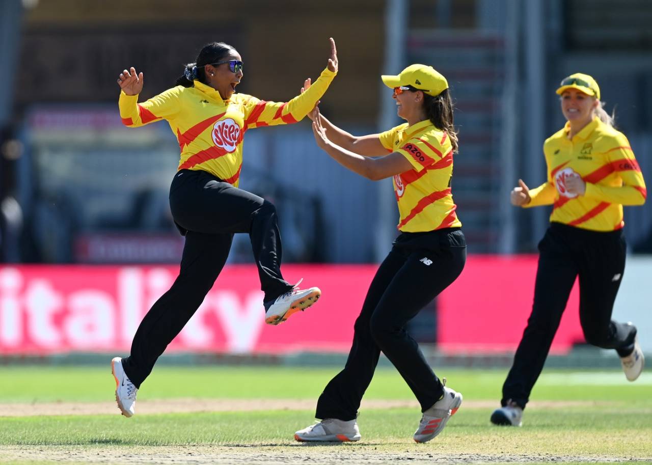 Alana King became the first bowler to take a hat-trick in Women's Hundred&nbsp;&nbsp;&bull;&nbsp;&nbsp;Getty Images