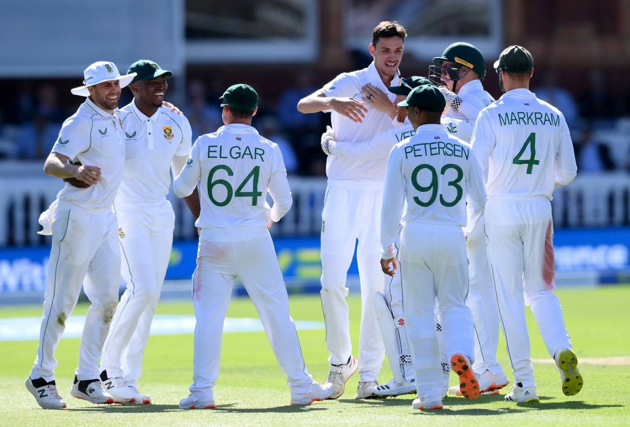 Marco Jansen hastened England's end with the wickets of Matthew Potts and James Anderson, England vs South Africa, 1st Test, Lord's, London, 3rd day, August 19, 2022