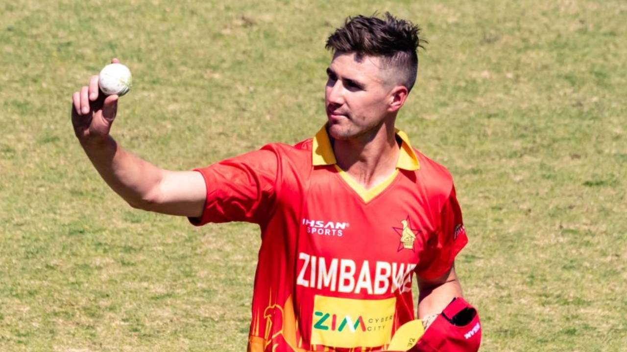 Brad Evans picked up his first five-wicket haul in international cricket, Zimbabwe vs India, 3rd ODI, Harare, August 22, 2022