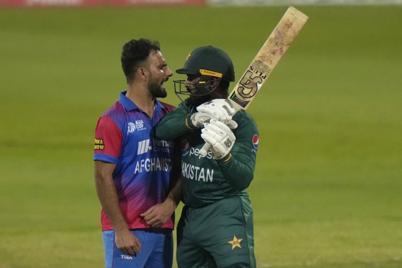 Fareed Ahmad and Asif Ali were involved in a massive altercation, Afghanistan vs Pakistan, Asia Cup Super 4s, Sharjah, September 7, 2022