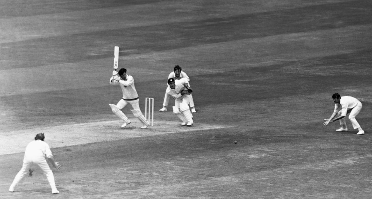 Give it a wrist: Zaheer Abbas on his way to a half-century at Headingley in 1971&nbsp;&nbsp;&bull;&nbsp;&nbsp;PA Photos/Getty Images