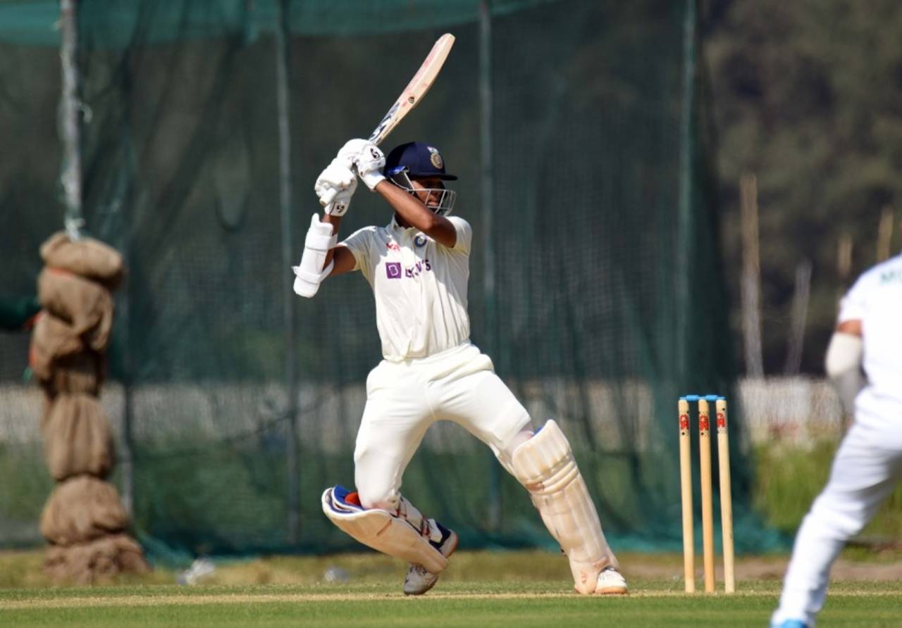 Yashasvi Jaiswal hit 21 boundaries in his 145-run knock, Bangladesh A vs India A, 1st unofficial Test, 2nd day, Cox's Bazar, November 29, 2022