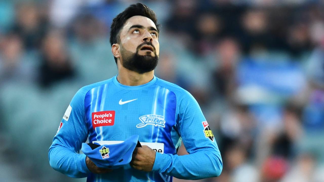 Rashid Khan went wicketless on his final game of the season, Adelaide Strikers vs Hobart Hurricanes, Big Bash League 2022-23, Adelaide, January 05, 2023