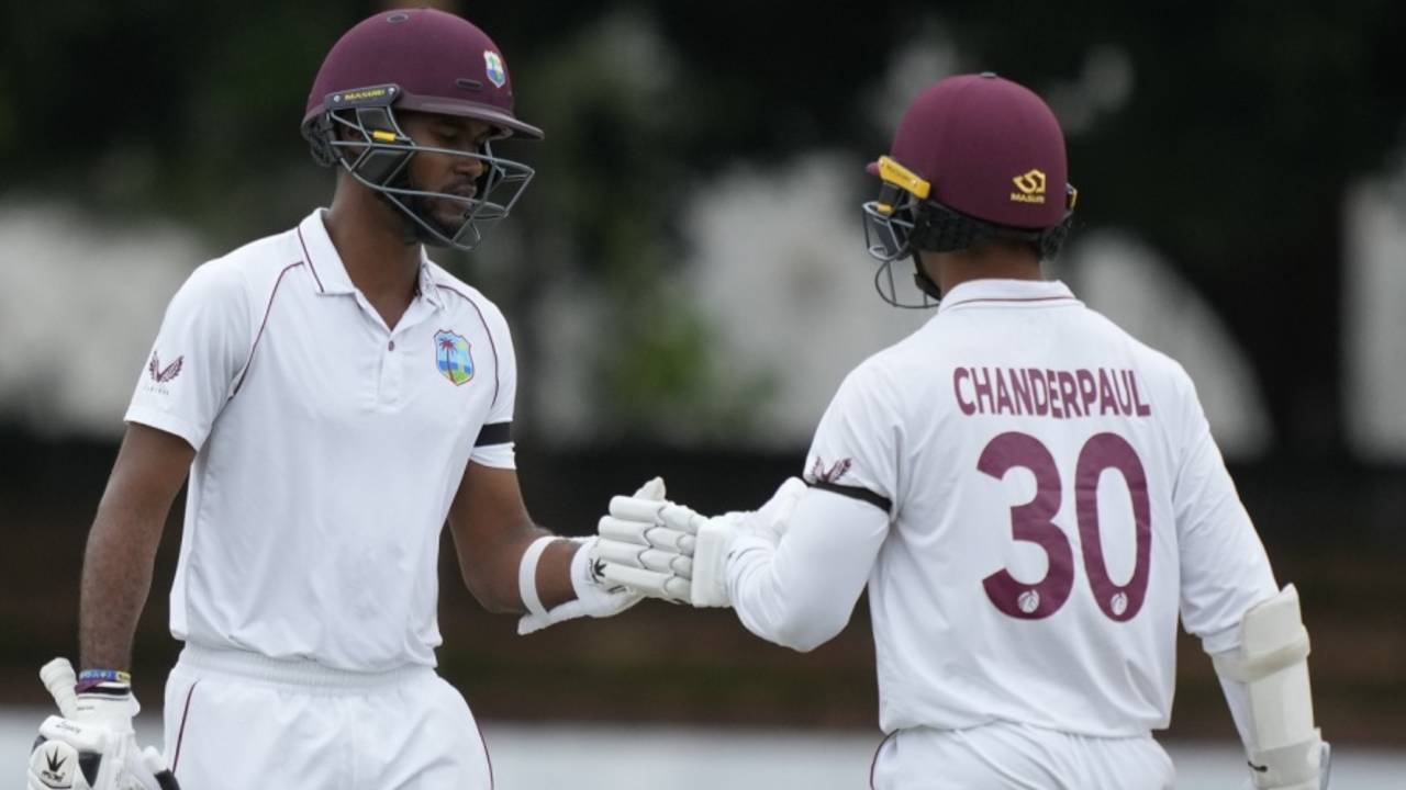Kraigg Brathwaite and Tagenarine Chanderpaul got West Indies off to a watchful start&nbsp;&nbsp;&bull;&nbsp;&nbsp;Associated Press