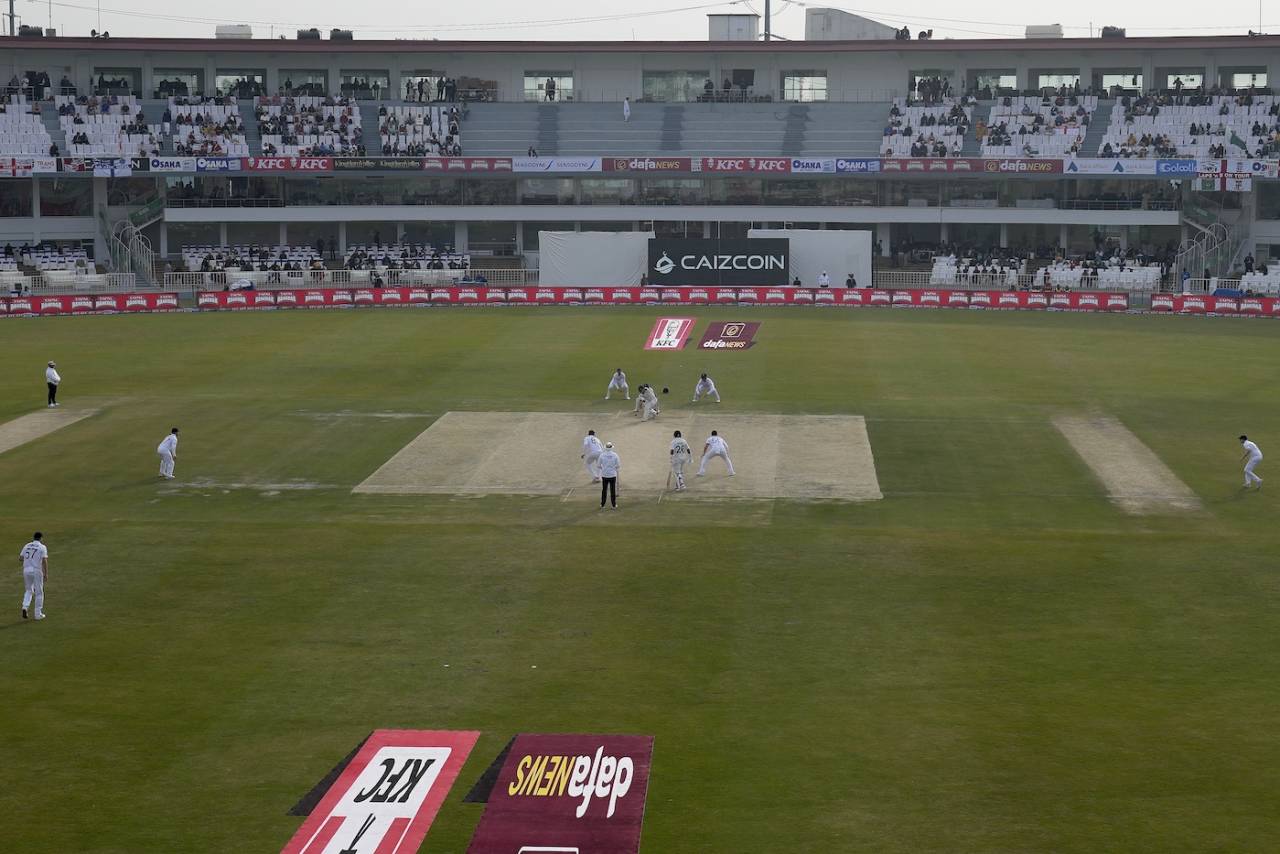 A general view of the day's play, Pakistan vs England, 1st Test, Rawalpindi, 2nd day, December 2, 2022