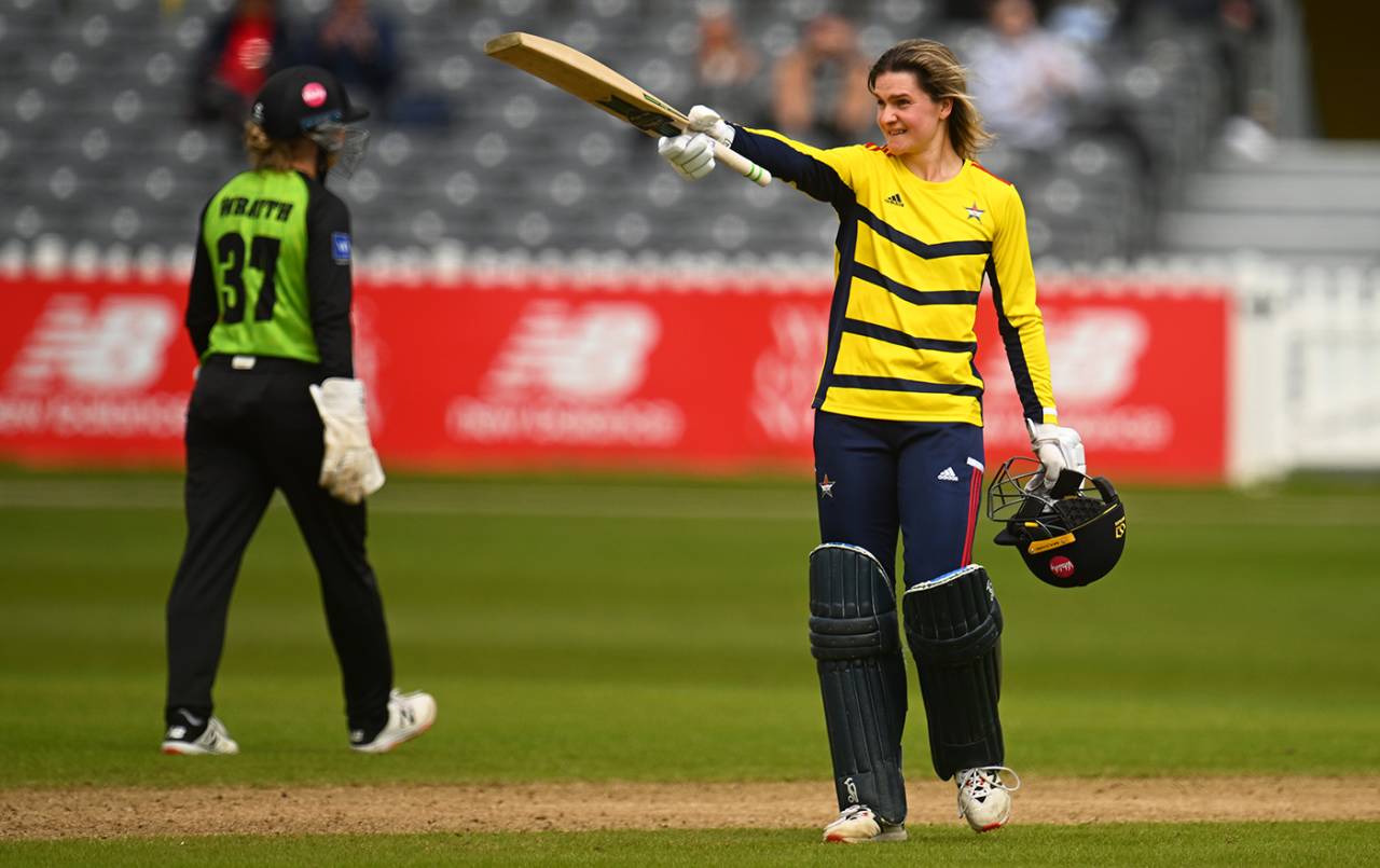 Paige Scholfield scored 134 off 109 balls, Western Storm vs South East Stars, Rachael Heyhoe Flint Trophy, Bristol, May 1, 2023