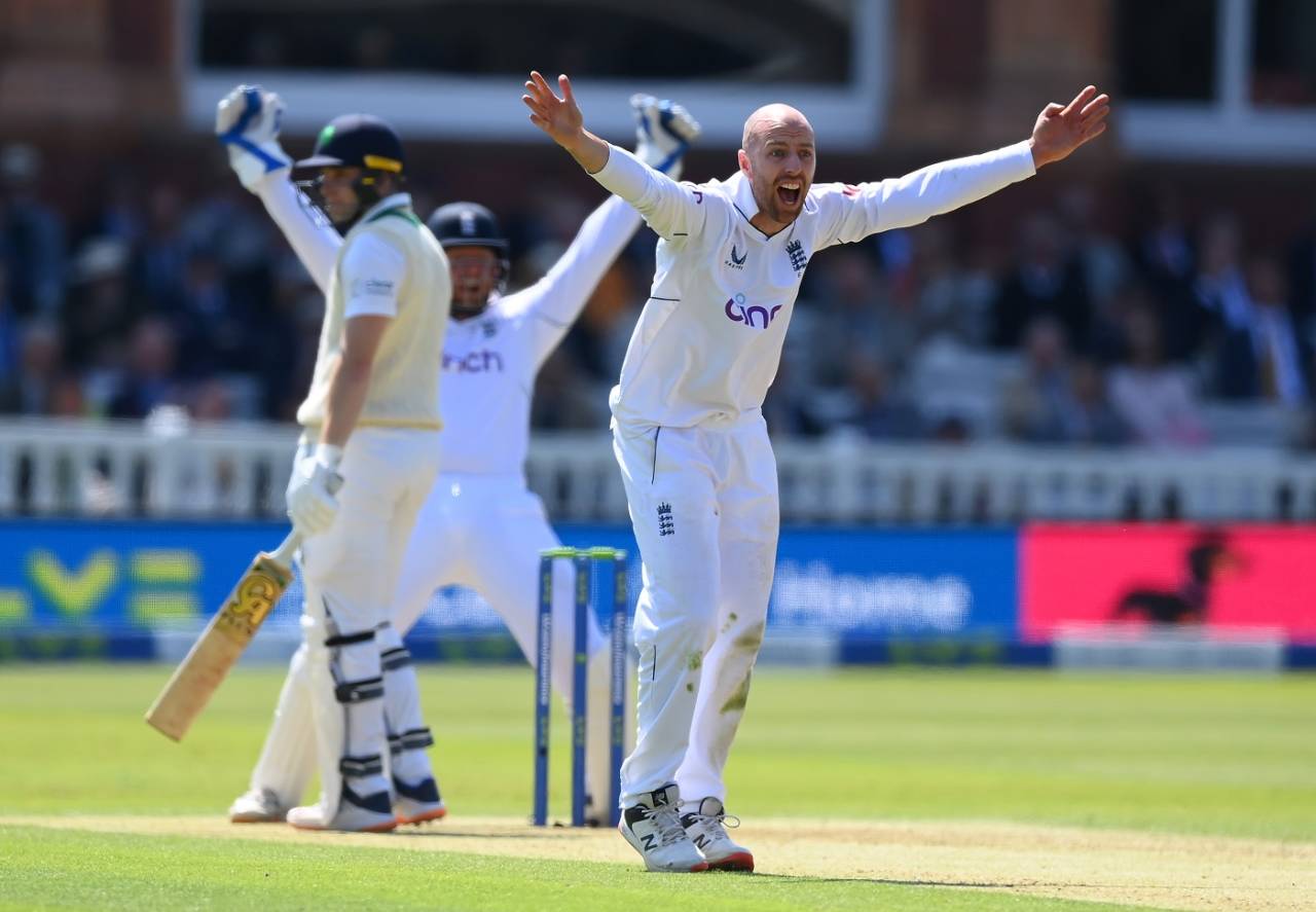 Jack Leach picked up four wickets at Lord's&nbsp;&nbsp;&bull;&nbsp;&nbsp;Getty Images