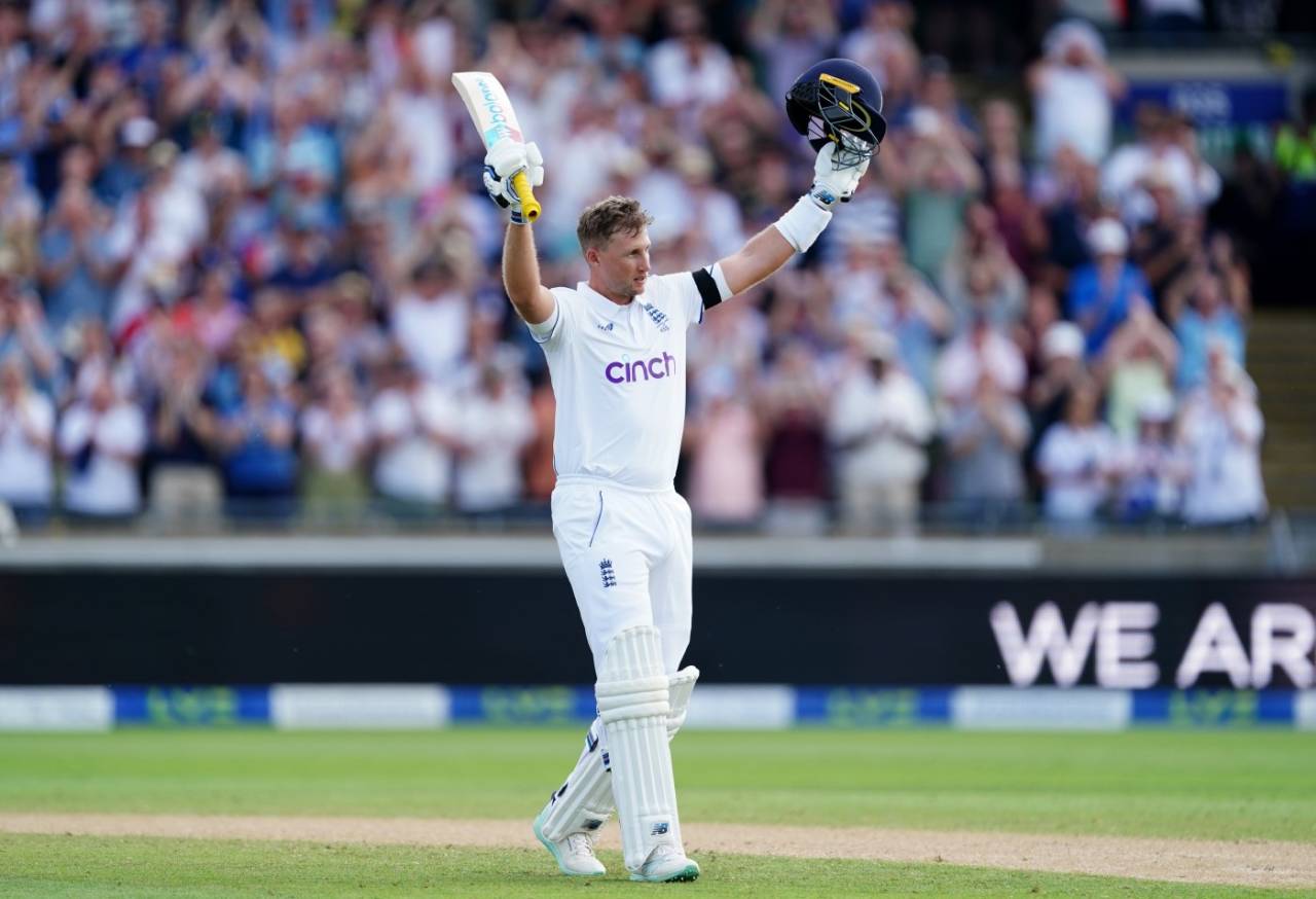 Joe Root celebrates his 30th Test century, England vs Australia, 1st Ashes Test, Edgbaston, 1st day, June 16, 2023