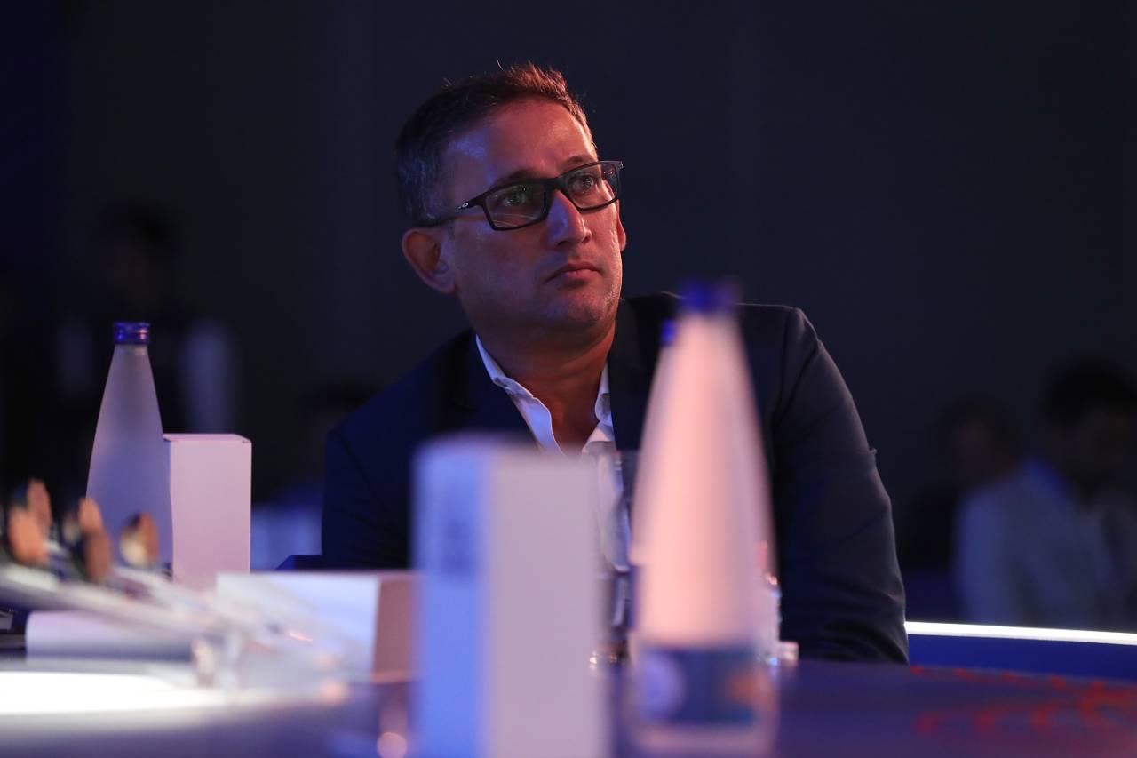 Ajit Agarkar at the IPL auction for Delhi Capitals, Kochi, December 23, 2022