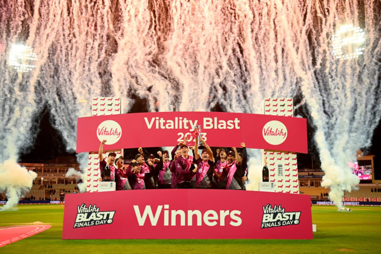 Somerset win the 2023 T20 Blast, Somerset vs Essex, Vitality Blast Final, Edgbaston, July 15, 2023