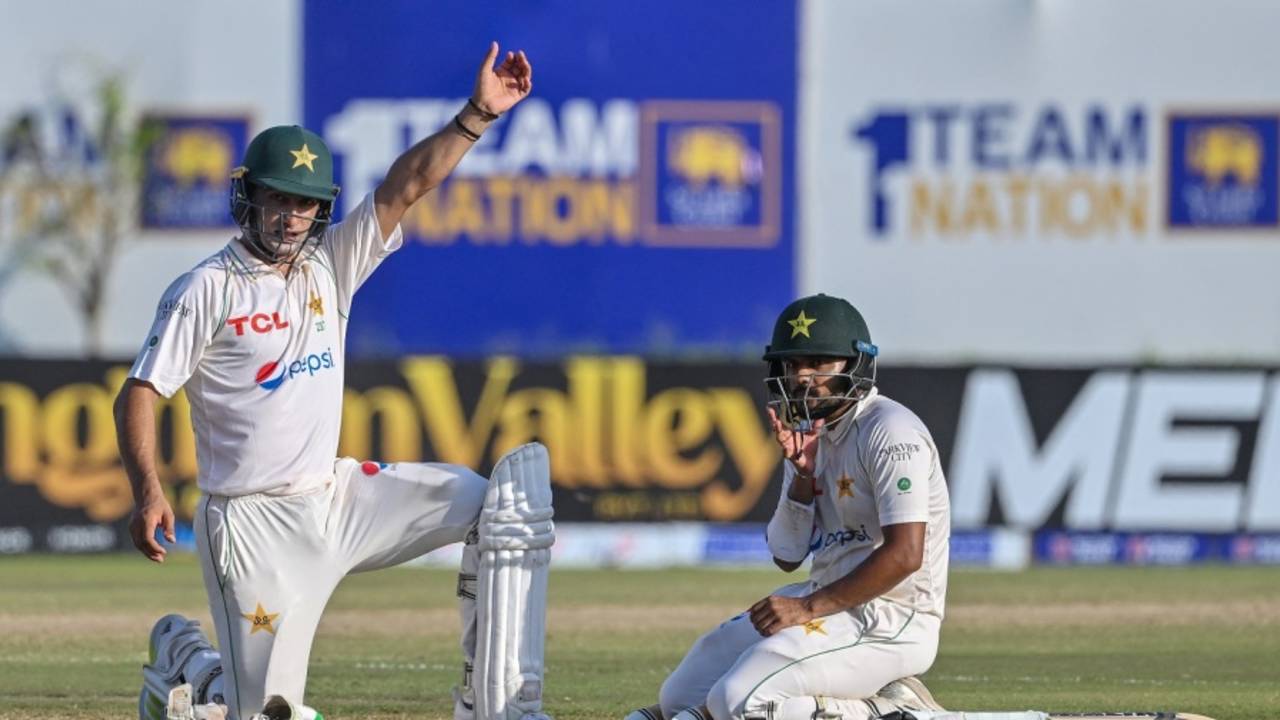 Naseem Shah and Saud Shakeel hung in for a 94-run stand