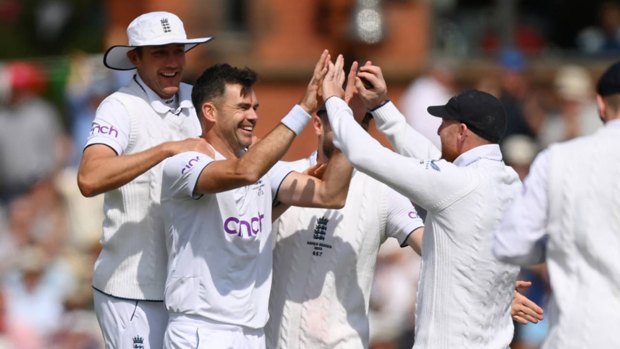 James Anderson will line up for an unchanged England