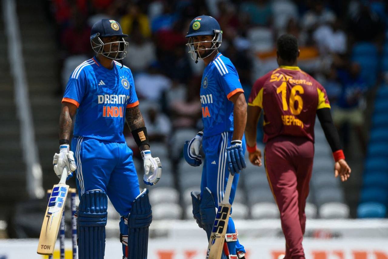 Suryakumar Yadav and Tilak Varma have a chat, West Indies vs India, 1st T20I, Tarouba, August 3, 2023