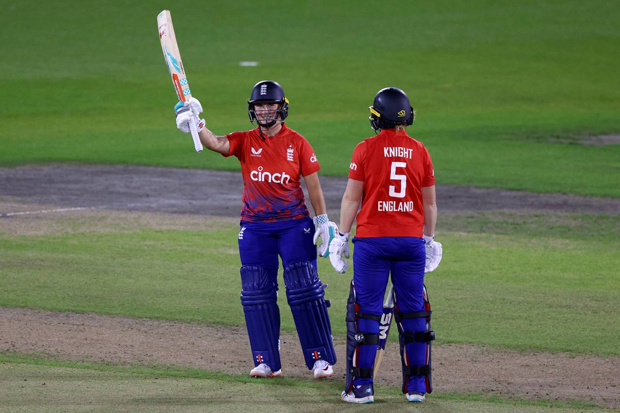 Alice Capsey cracked a 26-ball half-century, England vs Sri Lanka, 1st women's T20I, Hove, August 31, 2023