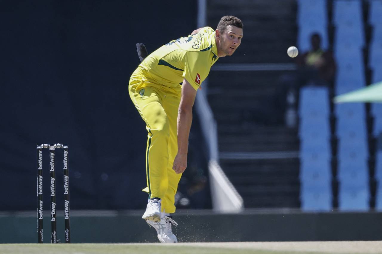 Josh Hazlewood is in the auction but won't be available until the first week of May&nbsp;&nbsp;&bull;&nbsp;&nbsp;AFP/Getty Images