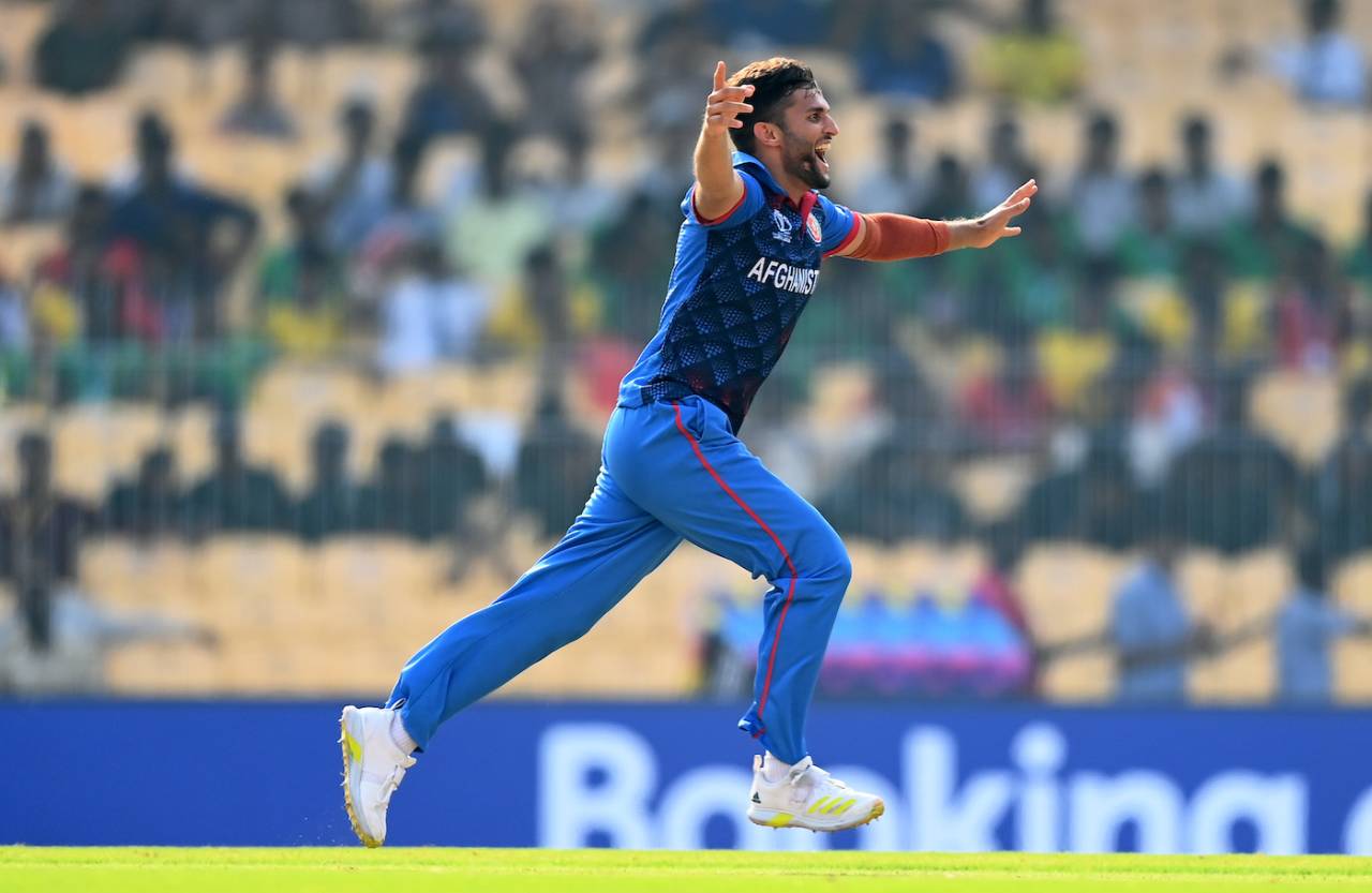 File photo: Azmatullah Omarzai came away with figures of 2 for 6 and the Player of the Match award&nbsp;&nbsp;&bull;&nbsp;&nbsp;ICC/Getty Images