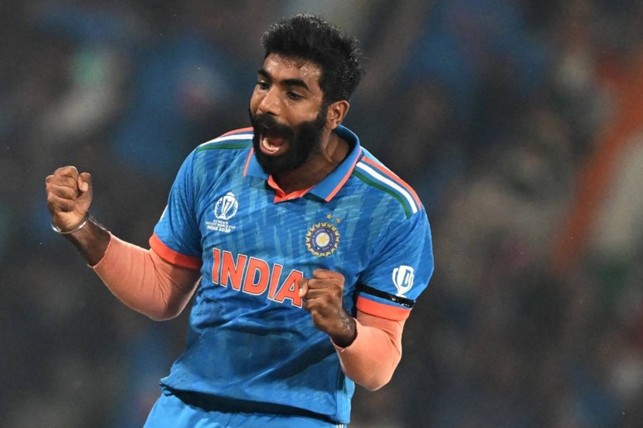 Jasprit Bumrah gave India momentum with the back-to-back wickets of Dawid Malan and Joe Root&nbsp;&nbsp;&bull;&nbsp;&nbsp;AFP/Getty Images
