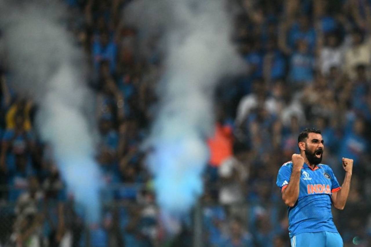 Seventh heaven: Shami's performance was the fifth where a bowler took seven wickets in a World Cup innings&nbsp;&nbsp;&bull;&nbsp;&nbsp;AFP/Getty Images