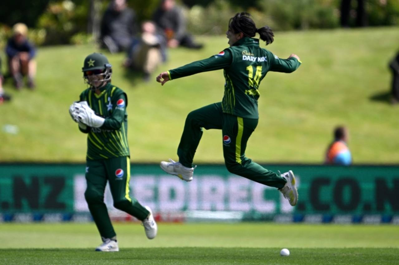 Fatima Sana picked up her second successive three-wicket haul&nbsp;&nbsp;&bull;&nbsp;&nbsp;Getty Images