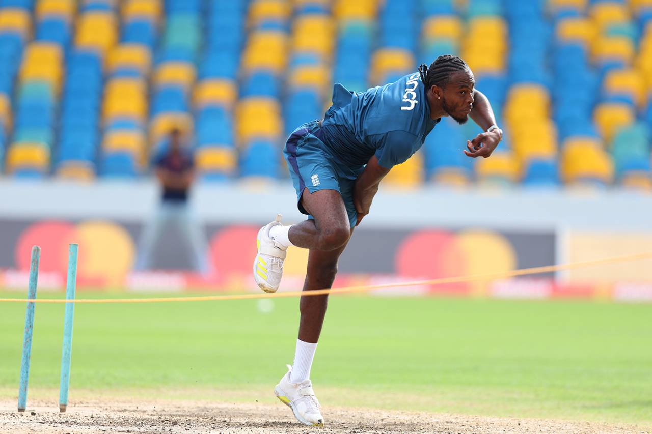 Jofra Archer joined England training on their tour of the Caribbean last year&nbsp;&nbsp;&bull;&nbsp;&nbsp;Getty Images