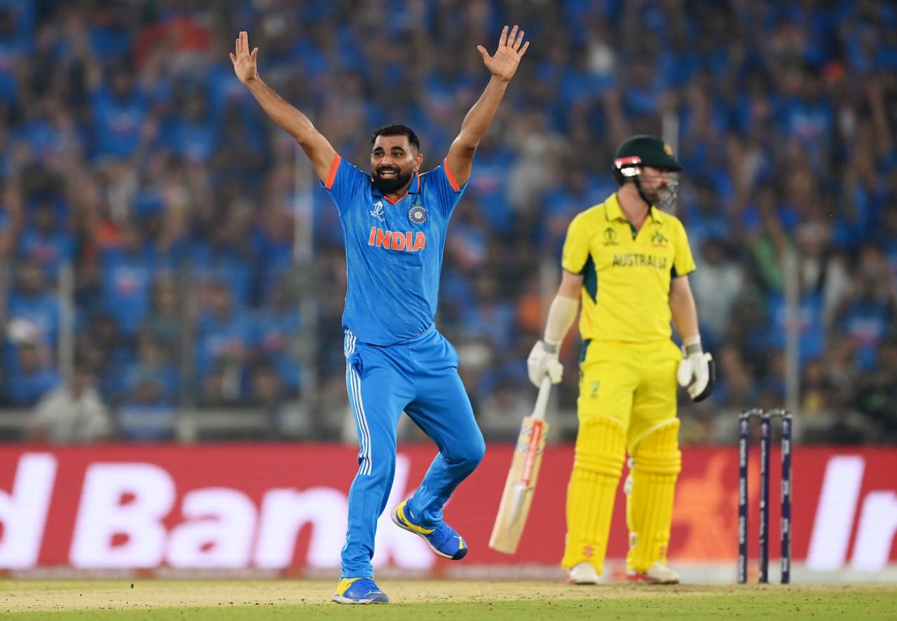 Mohammed Shami has not played for India since the 2023 ODI World Cup final on November 19&nbsp;&nbsp;&bull;&nbsp;&nbsp;Alex Davidson/ICC/Getty Images