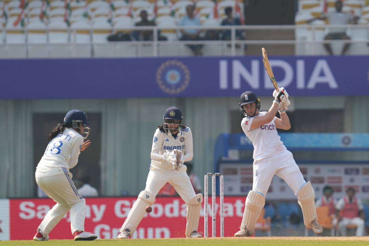 Nat Sciver-Brunt was aggressive from the moment she walked out, India Women vs England Women, Only Test, DY Patil Stadium, Mumbai, 2nd day, December 15, 2023