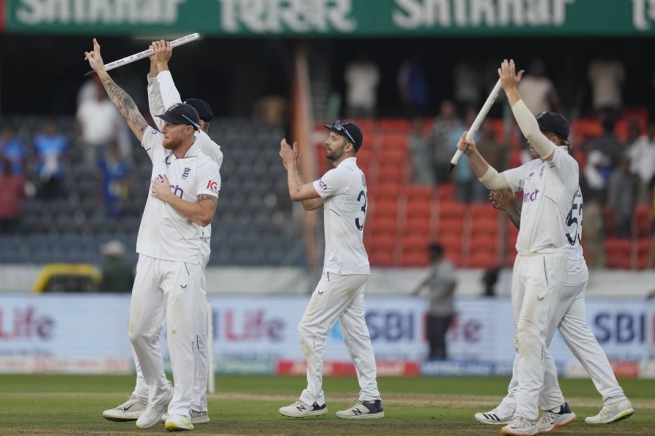 Ben Stokes and Co greet the crowd after the win, India vs England, 1st Test, Hyderabad, 4th day, January 28, 2024