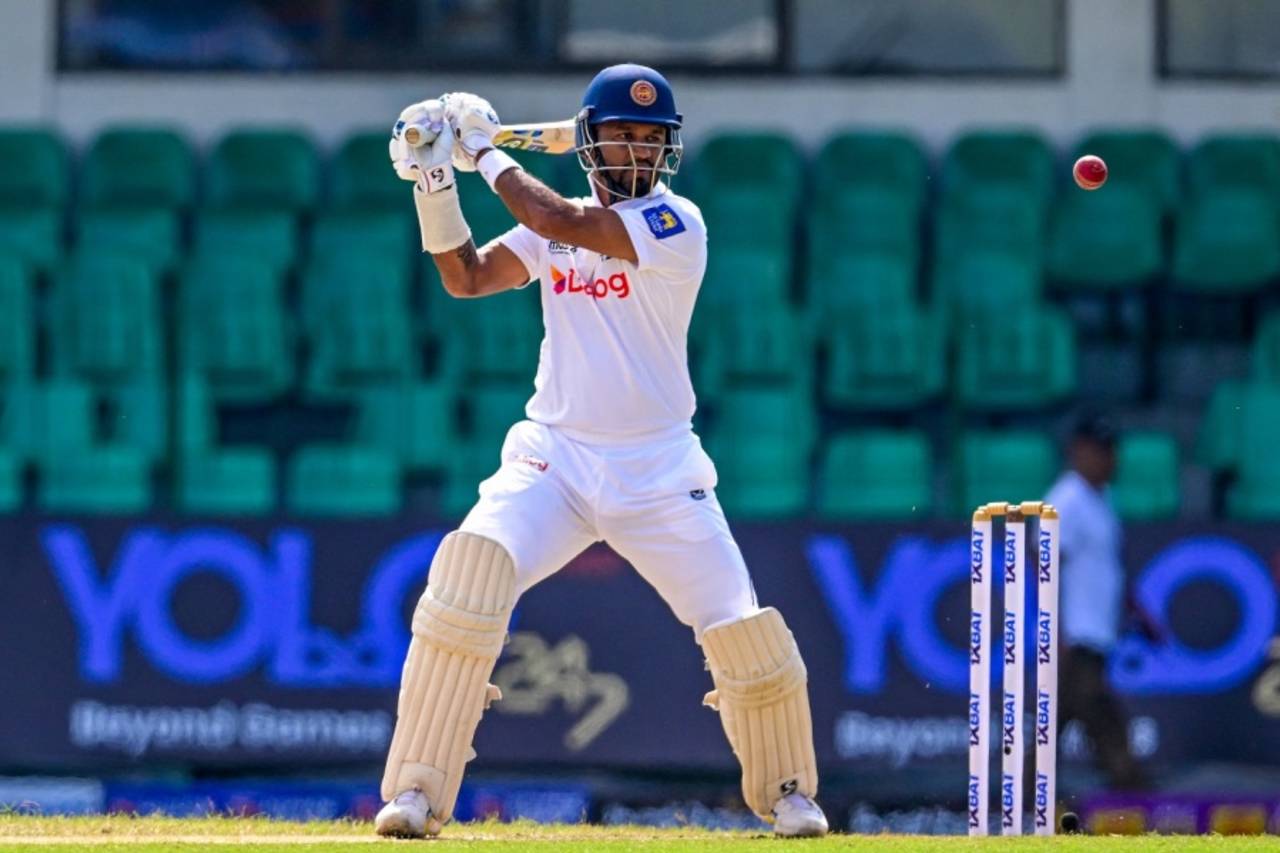 Dimuth Karunaratne reached his fifty early in the day, Sri Lanka vs Afghanistan, Only Test, Colombo, 2nd day, February 3, 2024