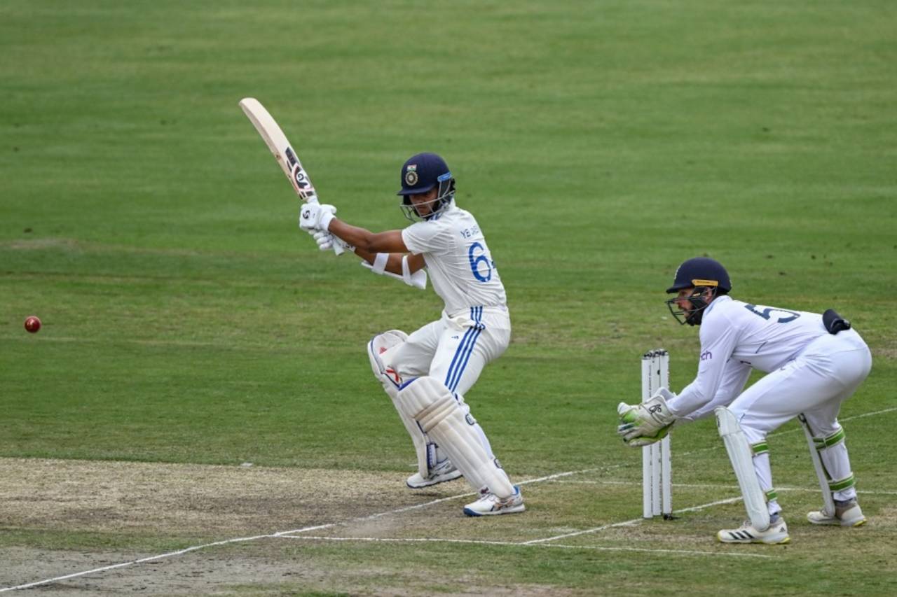 Yashasvi Jaiswal batted pretty firmly during his fifty, India vs England, 4th Test, Ranchi, 2nd day, February 24, 2024