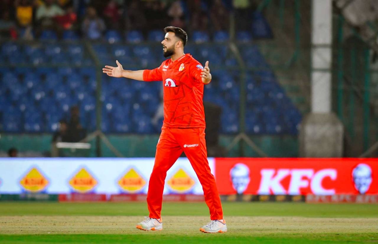 Imad Wasim struck twice in his first over, Islamabad United vs Multan Sultans, PSL, final, Karachi, March 18, 2024