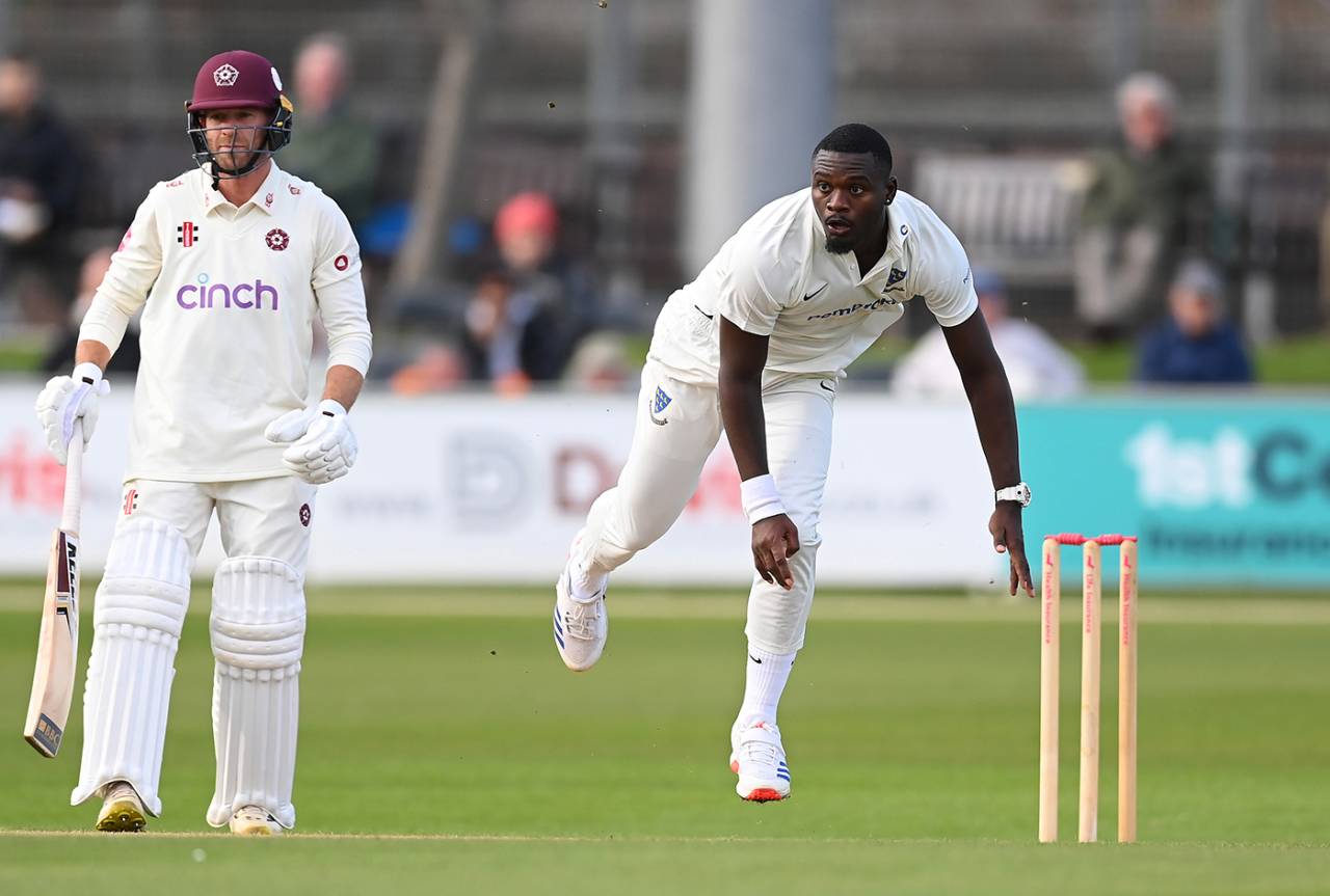 Jayden Seales struck twice on Sussex debut, Sussex vs Northamptonshire, County Championship, Division Two, Hove, April 5, 2024