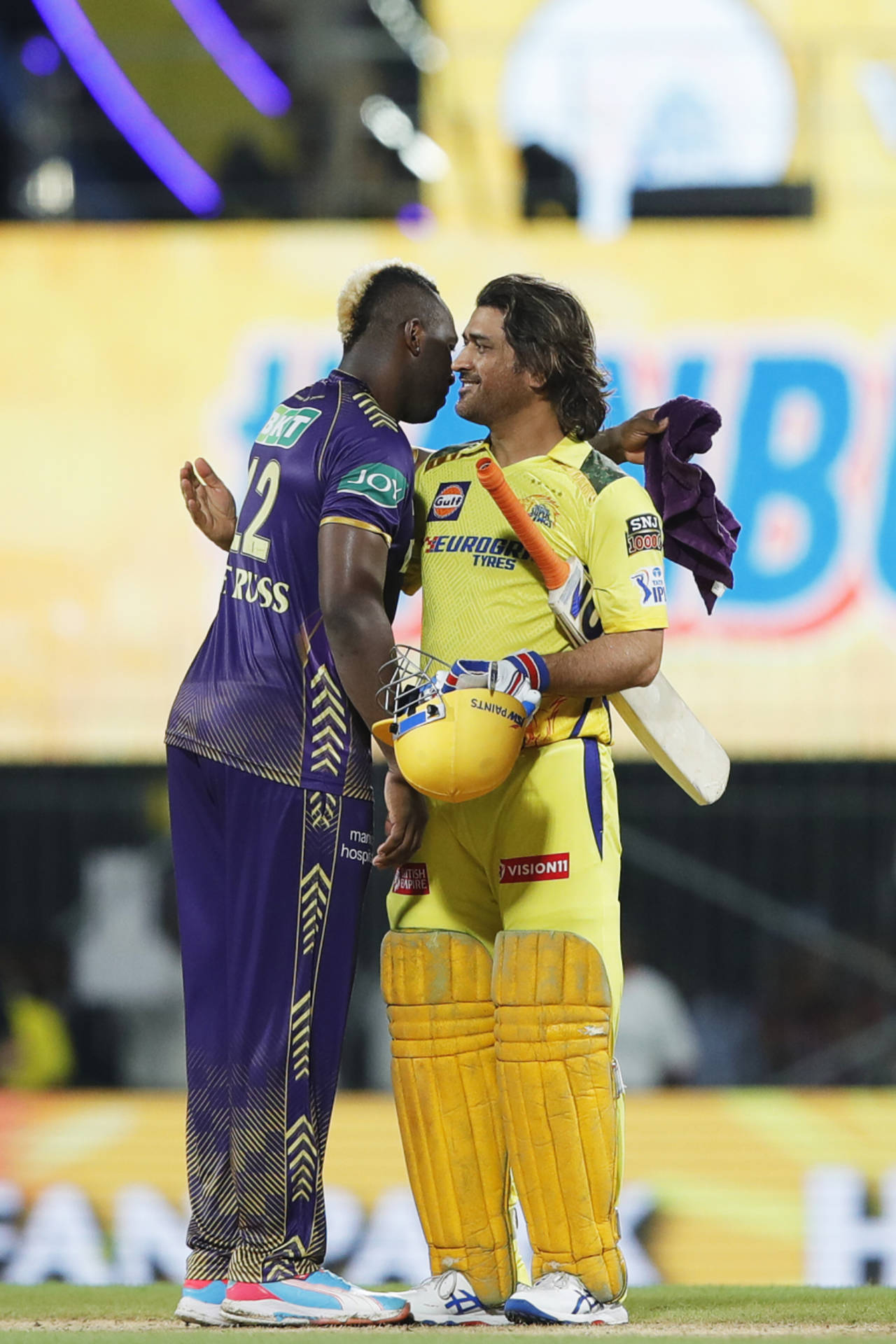 The flashlights were out among the crowd when MS Dhoni was in the middle, Chennai Super Kings vs Kolkata Knight Riders, IPL 2024, Chennai, April 8, 2024