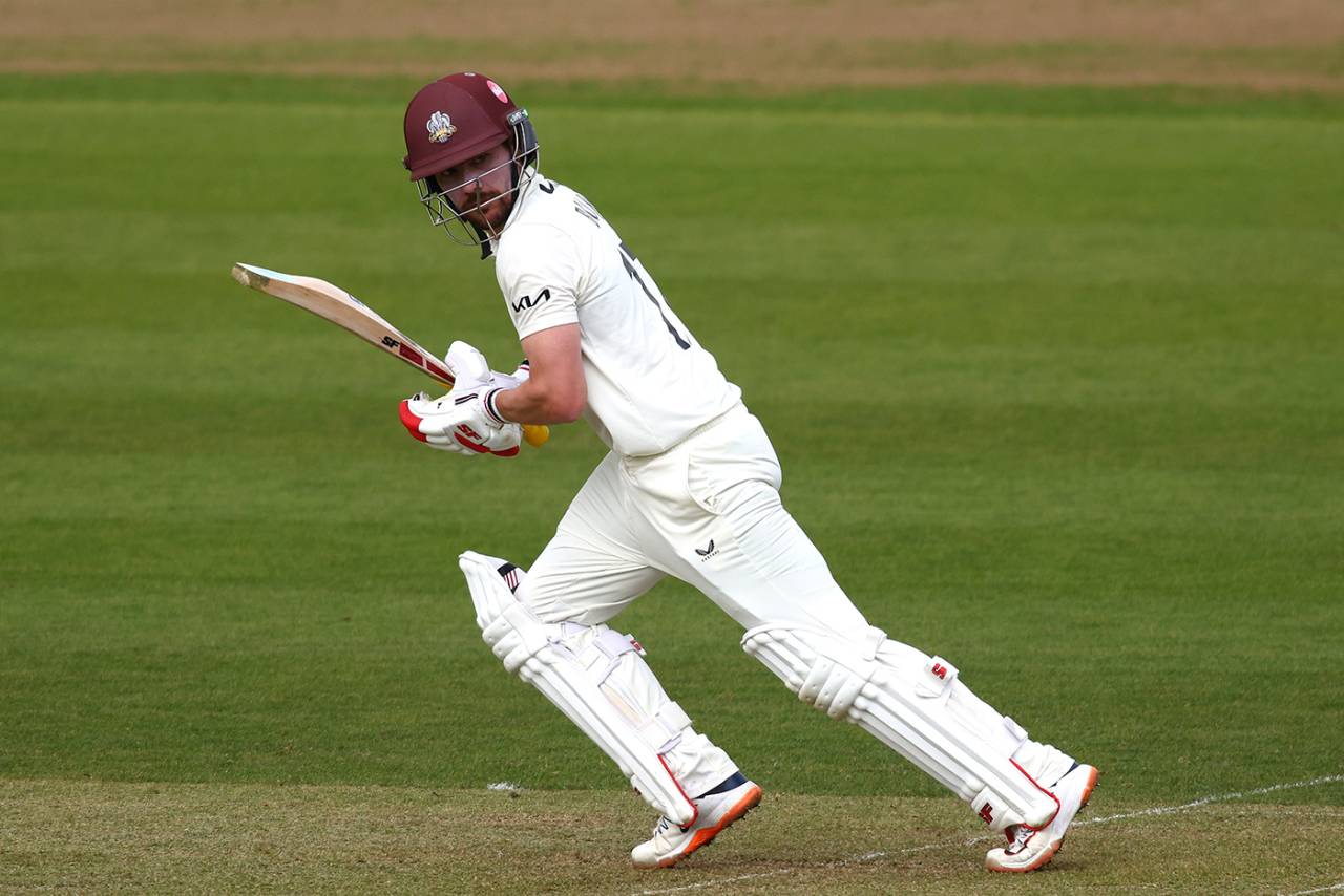Rory Burns sets off for a run, Surrey vs Hampshire, County Championship Division One, The Kia Oval, April 26, 2024