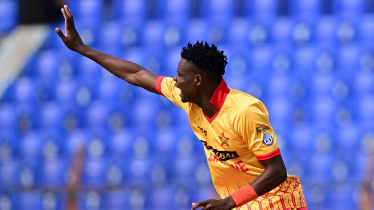 Blessing Muzarabani gave Zimbabwe their first breakthrough, Bangladesh vs Zimbabwe, 3rd T20I, Chattogram, May 7, 2024