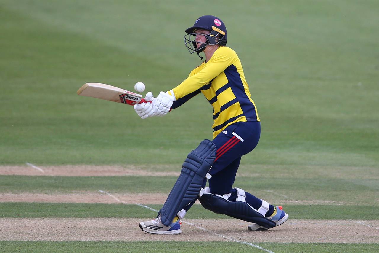 Paige Scholfield hit an unbeaten 73 from 39 balls, South East Stars vs Thunder, Charlotte Edwards Cup, Beckenham, May 24, 2024