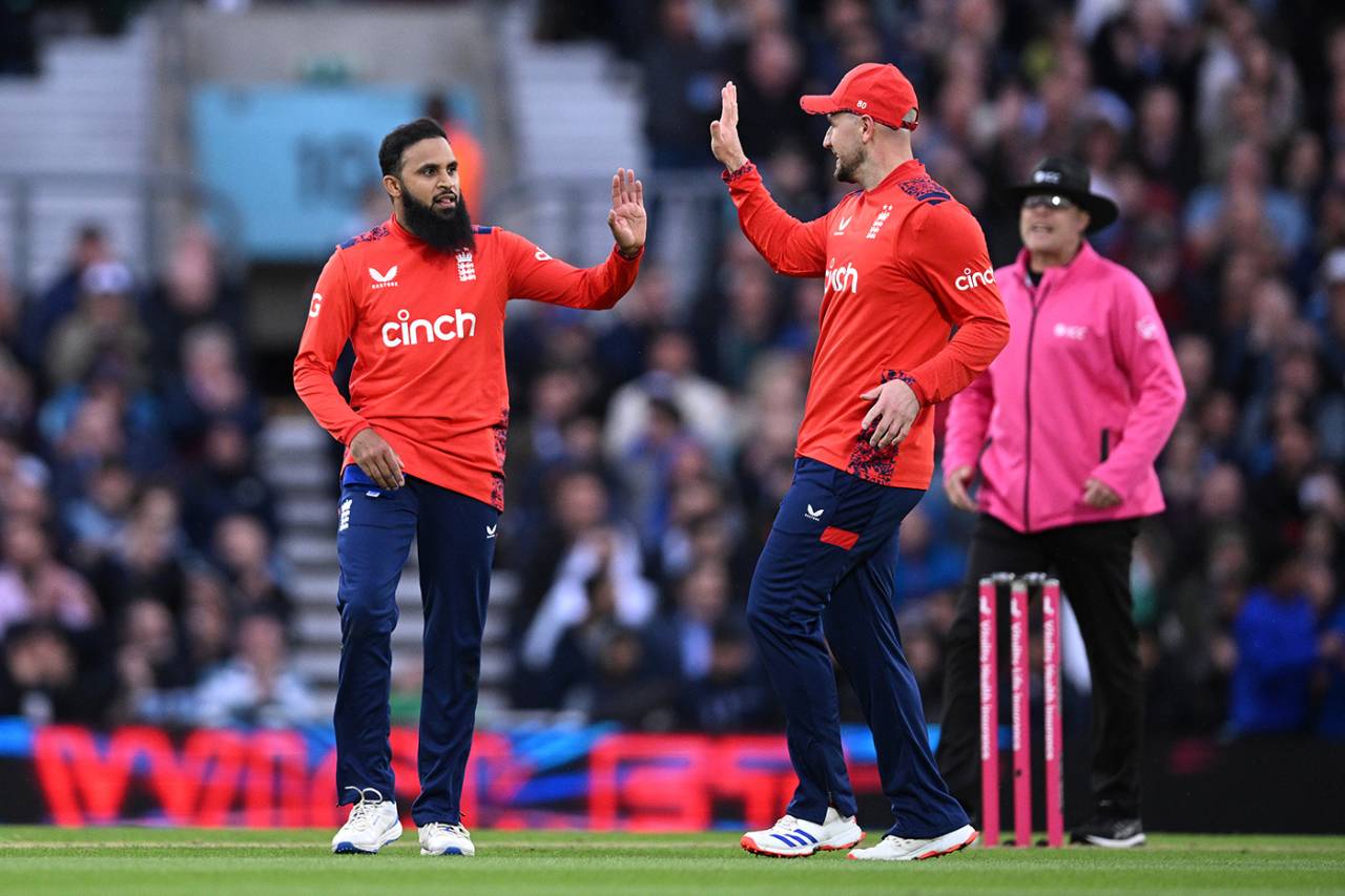 Adil Rashid helped tie Pakistan down, England vs Pakistan, 4th T20I, The Oval, May 30, 2024