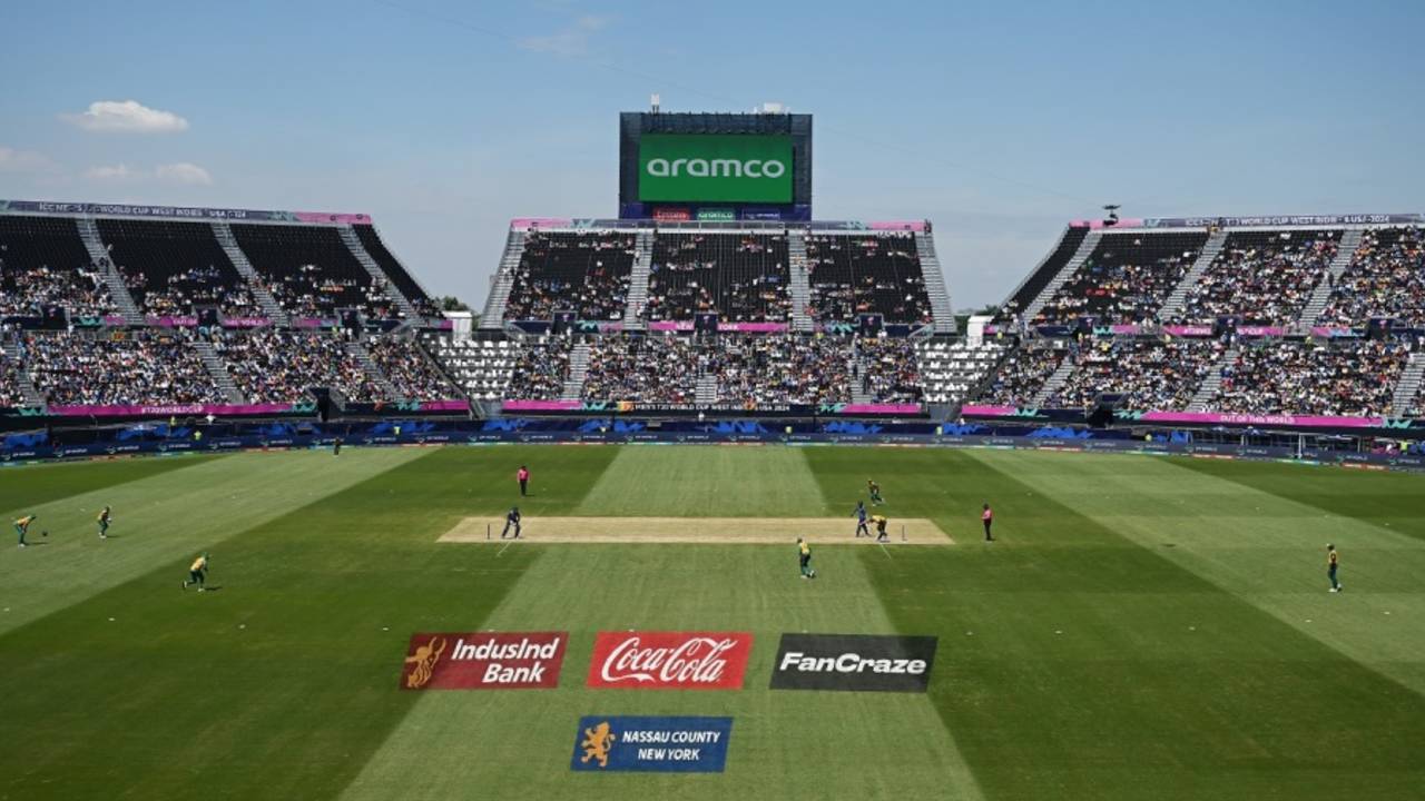 Bright and sunny at the Nassau County International Cricket Stadium in New York, Sri Lanka vs South Africa, T20 World Cup 2024, New York, June 3, 2024