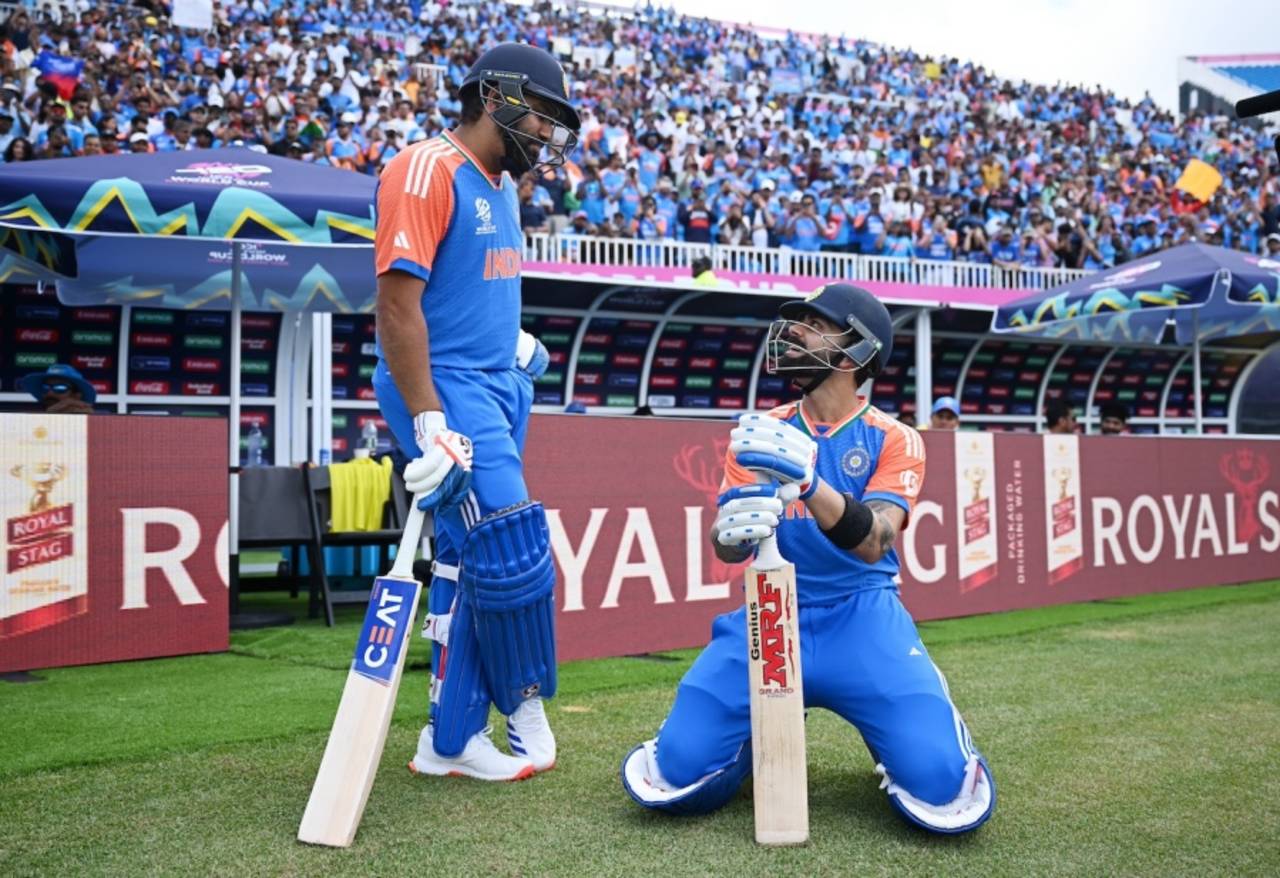 Rohit Sharma and Virat Kohli opened the batting , India vs Ireland, T20 World Cup, New York, June 5, 2024