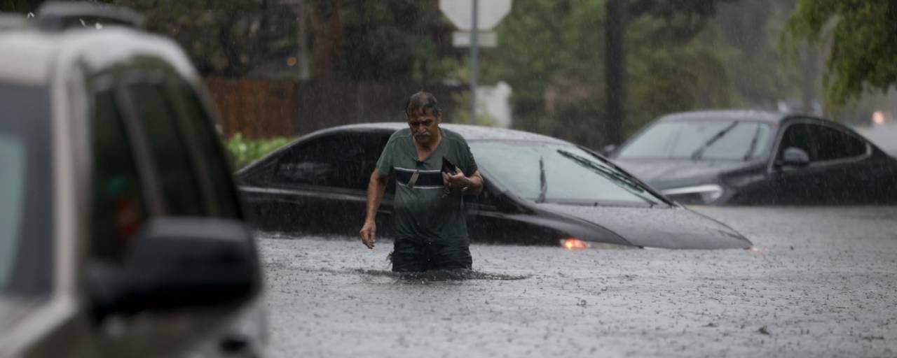 Flash floods have left parts of Florida under water, Hollywood, Florida, June 13, 2024