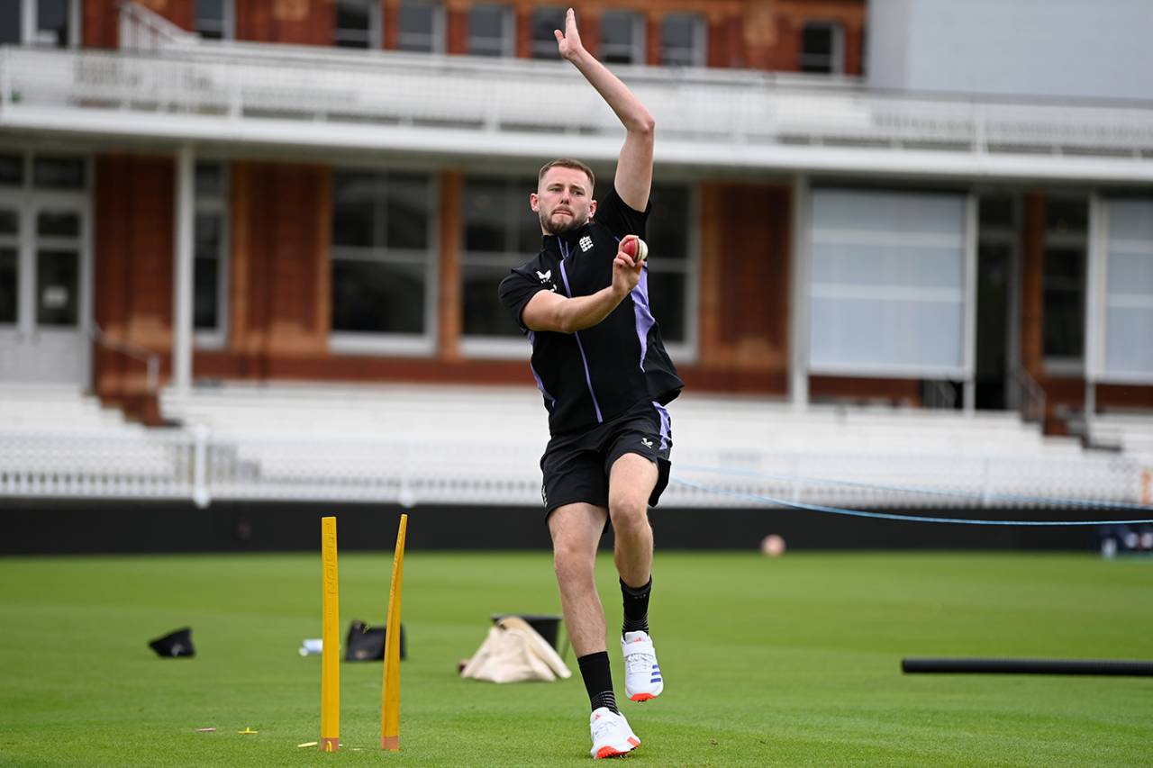 Gus Atkinson will make his debut in the first Test, Lord's, July 8, 2024