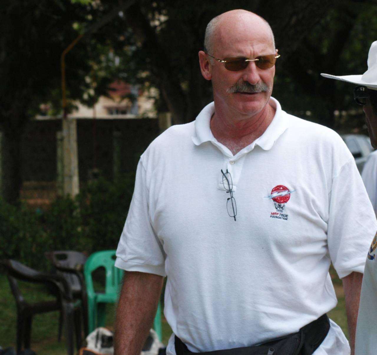 Dennis Lillee at the MRF Pace Academy in Chennai, July 4, 2007