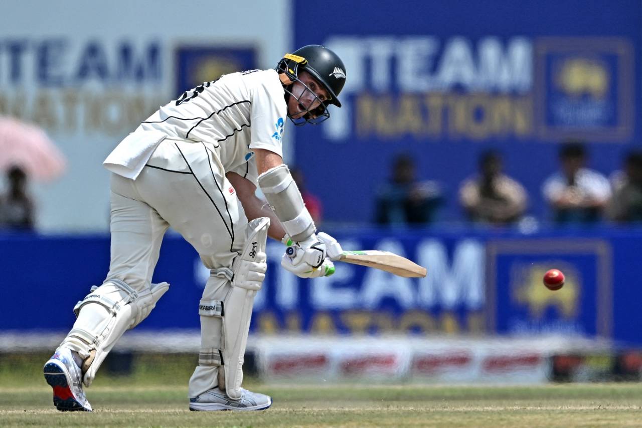 Tom Latham was busy against the spinners, Sri Lanka vs New Zealand, 1st Test, 2nd day, Galle, September 19, 2024