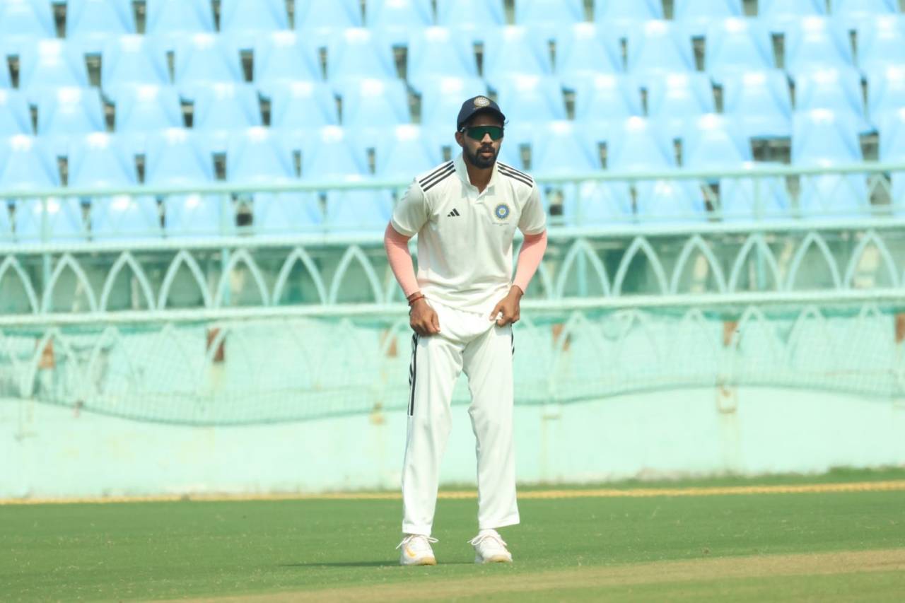 Ruturaj Gaikwad in action during the Irani Cup, Mumbai vs Rest of India, Irani Cup, Lucknow, 5th day, October 5, 2024