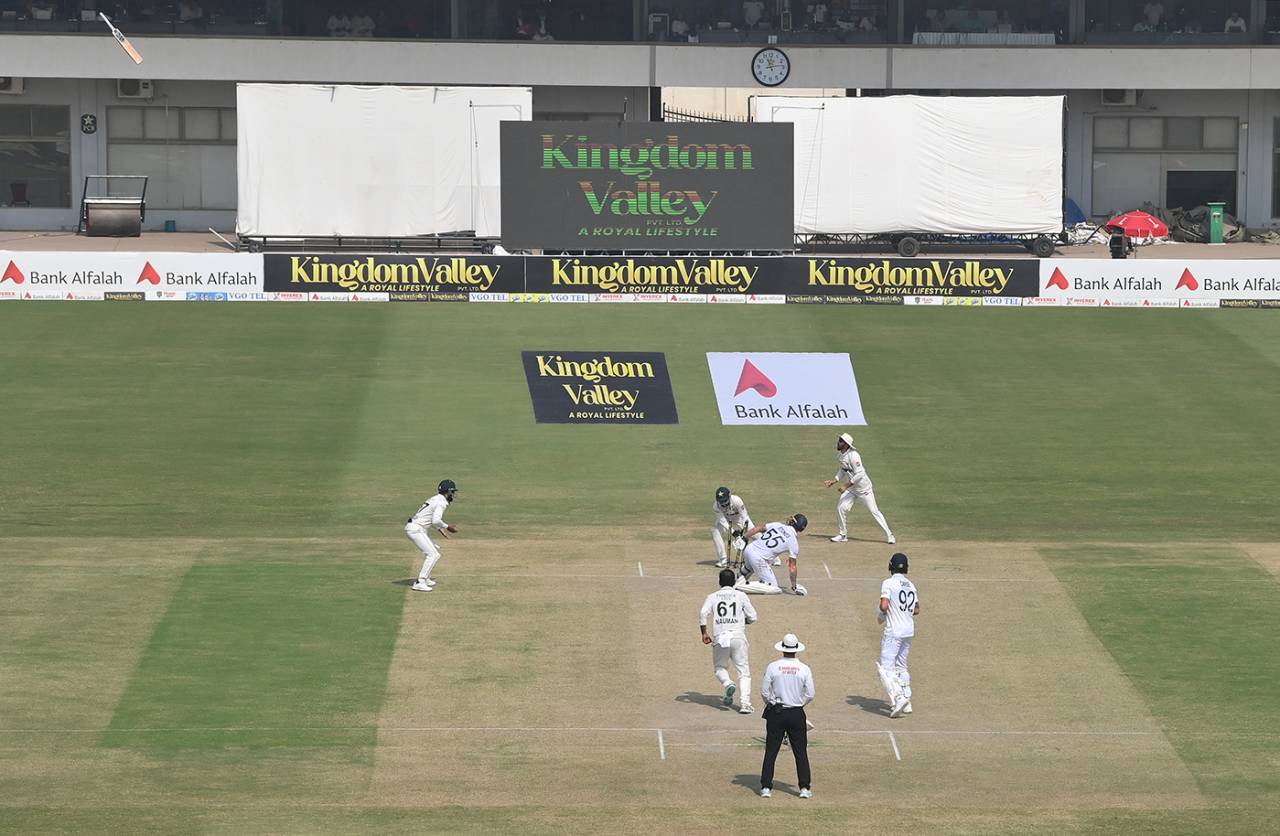 Is it a bird, is it a plane? Ben Stokes lost his bat after charging at Noman Ali, Pakistan vs England, 2nd Test, Multan, 4th day, October 18, 2024