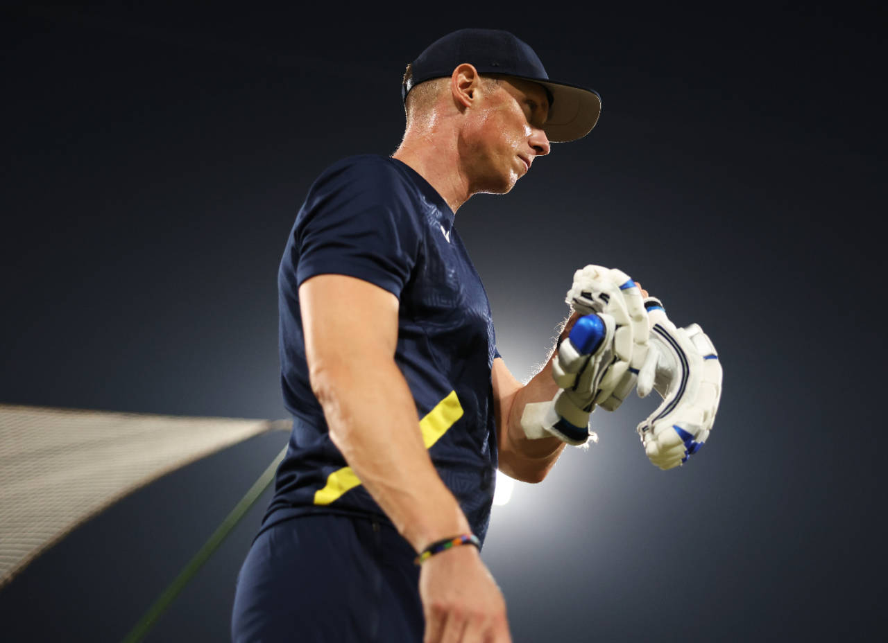 Rassie van der Dussen at the South Africa nets ahead of the Champions Trophy semi-final, Champions Trophy 2025, Lahore, March 4, 2025